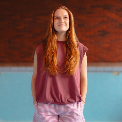 Julietta T-shirt - Rose brown