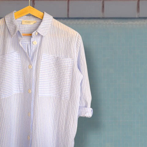 Georgette Dress - Light blue