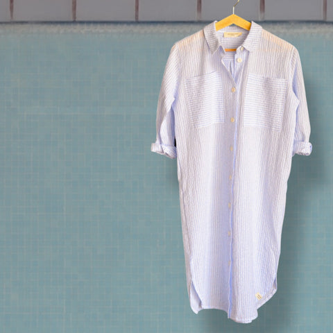 Georgette Dress - Light blue