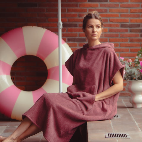 Anette Poncho - Rose brown