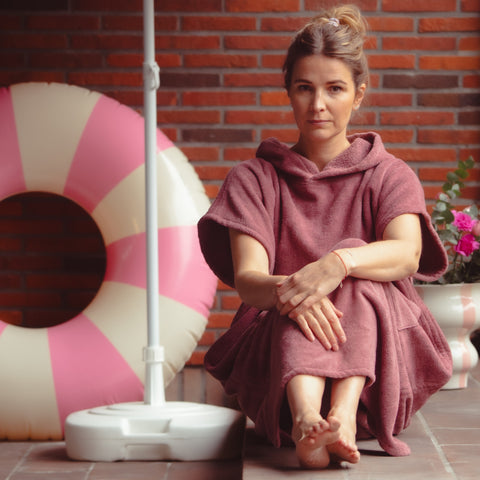 Anette Poncho - Rose brown