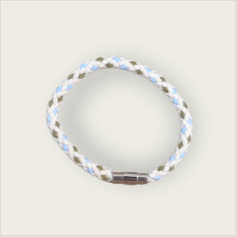 Bracelet light blue - olive