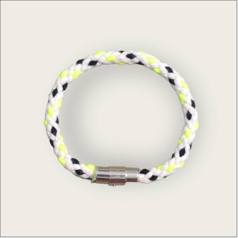 Bracelet navy - neon yellow